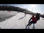 Skating outside in the beautiful weather!